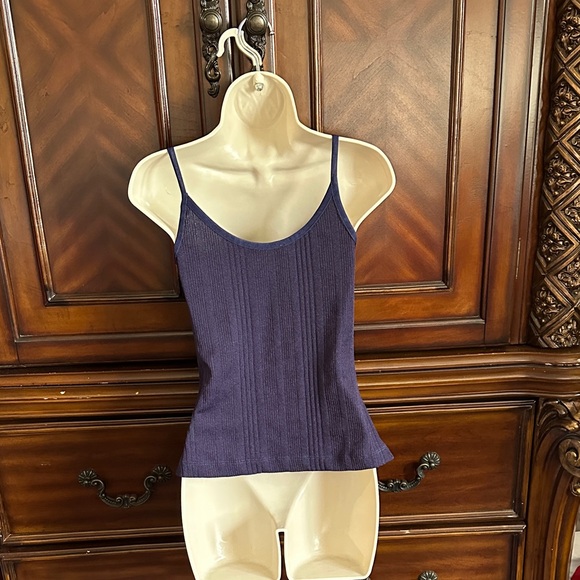 Stylish Navy Camisole with Tie Straps - Picture 2 of 5